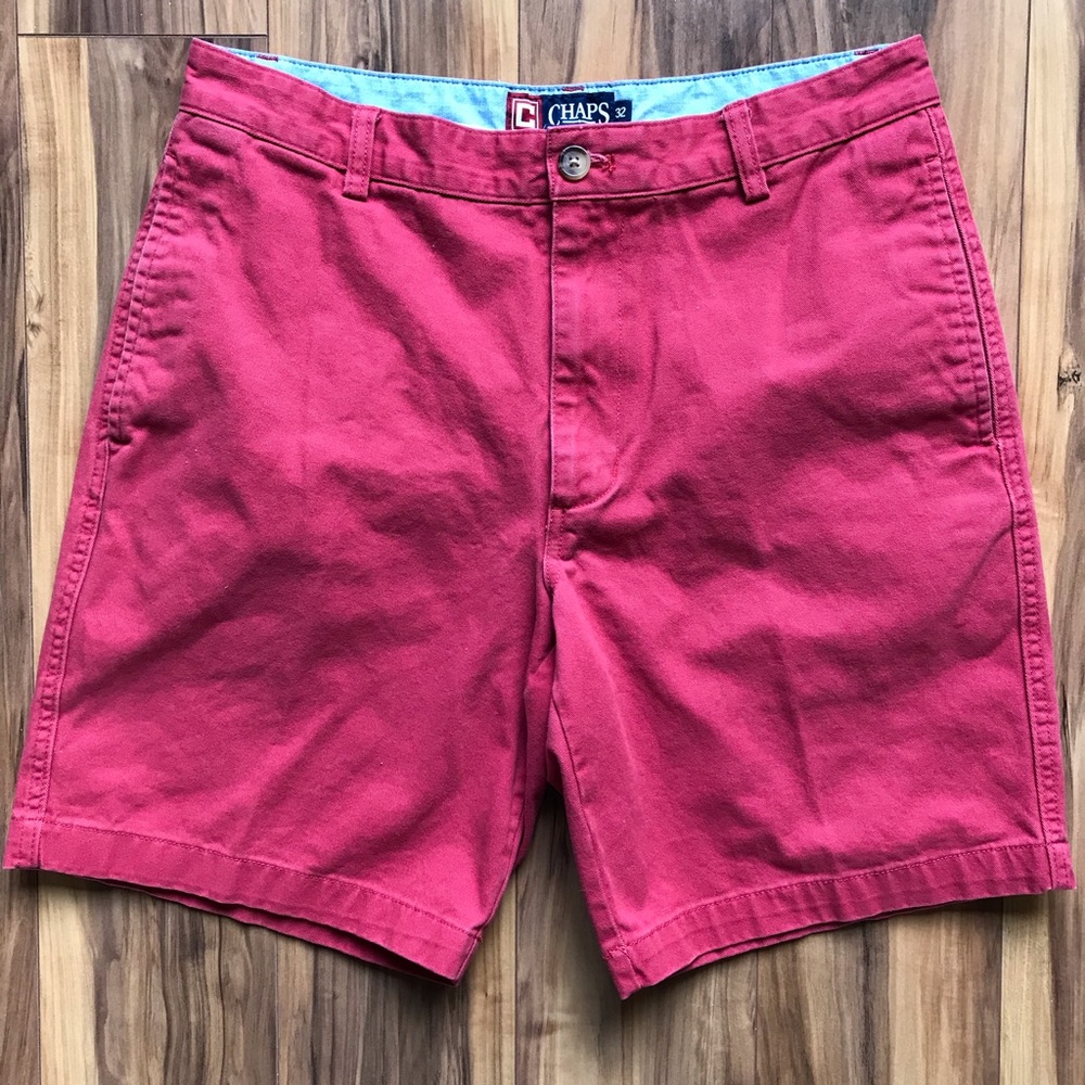 Chaps Red Mens Shorts